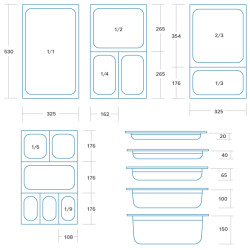 1/2 Gastronorm Lid - 6 pack