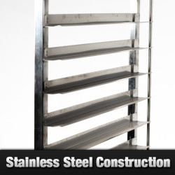 15 Tier Stainless Steel Bakery Trolley - GNT-15C