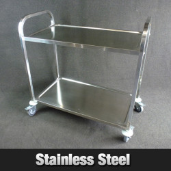 Square Tube Food Trolley - Large